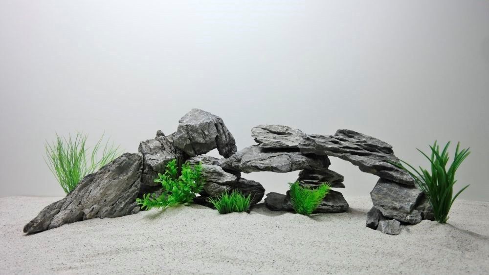 Pro STÜCK Aquarium Deko Natursteine in grau 12 Kg Nr.68 Steinrückwand